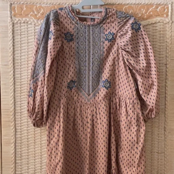 By Anthropologie Embroidered Tunic Mini Dress - Picture 7 of 16